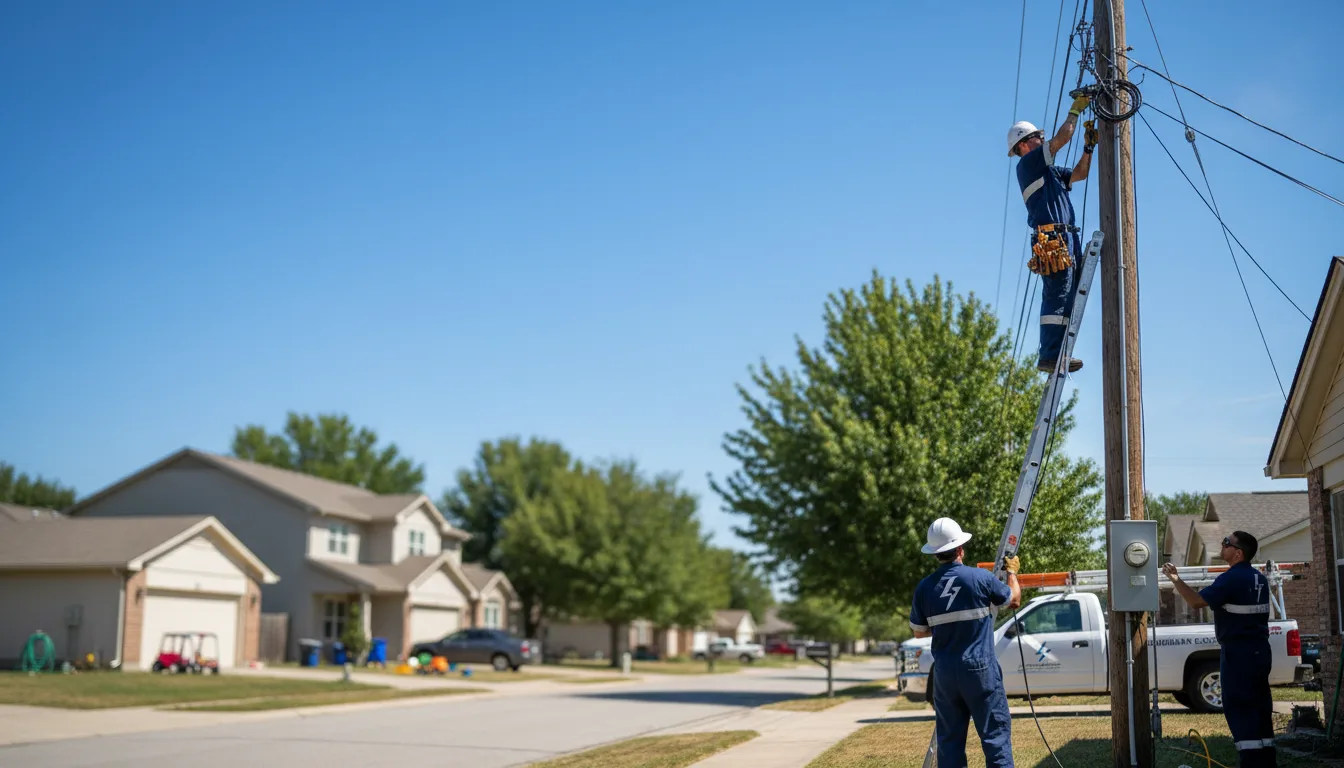 Residential electrician providing installation services in Benton Ridge, OH